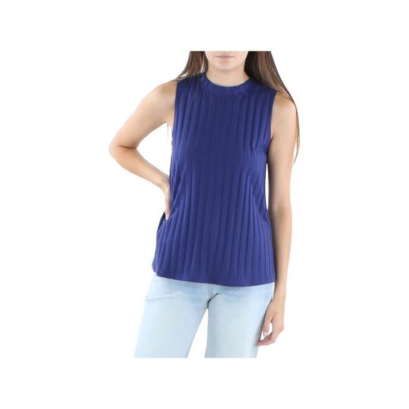 EILEEN FISHER PETITE Womens Purple Sleeveless Crew Neck Top Petites PS \ PP - Picture 1 of 1